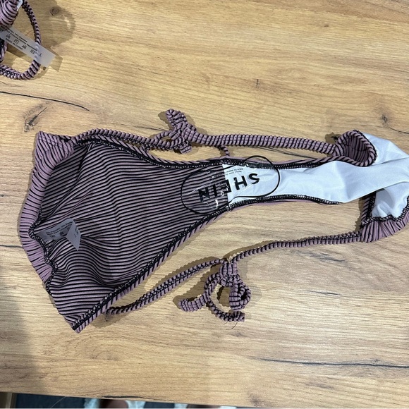 Purple mauve ribbed shein bikini tie large - Picture 8 of 8